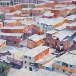 Doris Raecke, Barrio Santa Cruz, acuarela sobre papel Arches 300 g, 54x74cm, 2006