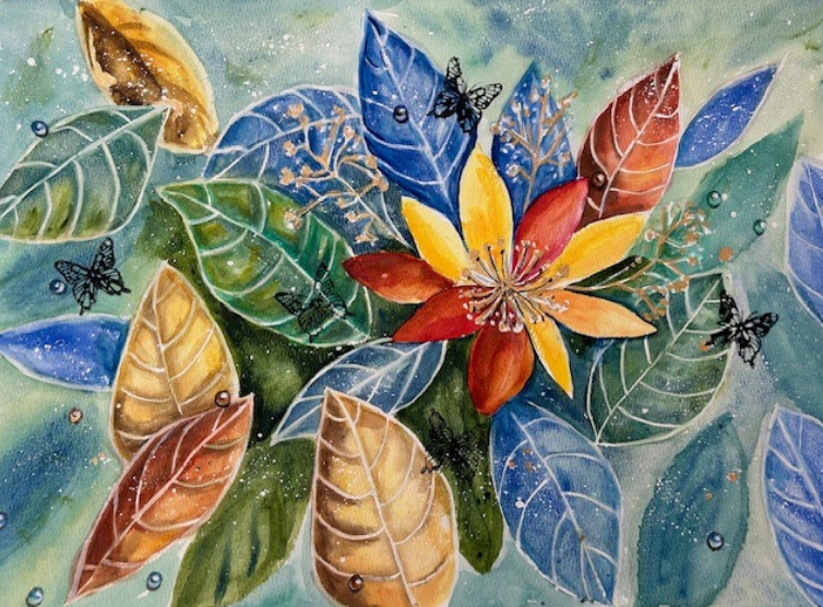 Autor: Amanda Abanses
Título: Resurgiendo
Técnica: Acuarela/Papel
Medidas: 40 X 60 cm
Año: 2026